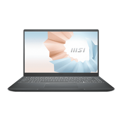 MSI Modern 14 B10MW-014 14″ Ultra Thin and Light Professional Laptop, 10th Gen Core i5, 8GB RAM, 256GB SSD