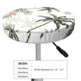 thumbnail image 4 of Fotbe Vintage Palm Trees Stool Covers Round,Waterproof Round Bar Stool Covers Bar Chair Covers Washable Stool Cushion Slipcover for 12-14 Inch Chair-14 inch, 4 of 7