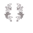 thumbnail image 1 of DPTALR Personality Earrings Leaves Beautiful Diamond Earrings Irregular Mesh, 1 of 1