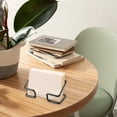 thumbnail image 4 of Business Card Holder for Desk Metal Business Card Holder Organizer Name Card Tag Organizer Storage Rack for Office Desk, 4 of 7