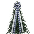 thumbnail image 4 of 13"X44" Snowflake Christmas Tree Bow Ribbon, Festive Large Bow Ornament, Christmas Tree Topper & Decor Accessory, for Holiday Tree Decoration, 4 of 7