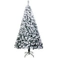 thumbnail image 7 of Xilee 8 ft Snow Flocked Artificial Christmas Tree with 1300 Tips ,Christmas Tree with Premium PVC Branches, Realistic Snowy Look, Sturdy Metal Stand, Indoor Fake Snow Xmas Tree for Home Office Shops, 7 of 7