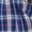 Blue Plaid, variant on Women's Ruffle Neck Cotton Top with Short Puff Sleeves, Sizes XS-XXXL