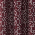 thumbnail image 4 of VCNY Home 2-Piece Versailles Burgundy Blackout Curtain Panel Set, 38" x 63", 4 of 5