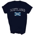 thumbnail image 3 of EliteGoogv Mens Soccer Jersey Scotland Print Short Sleeve T Shirt For Men Casual Summer Pullover Top For Men Breathable Soft Daily Wear Tee Black XL, 3 of 4
