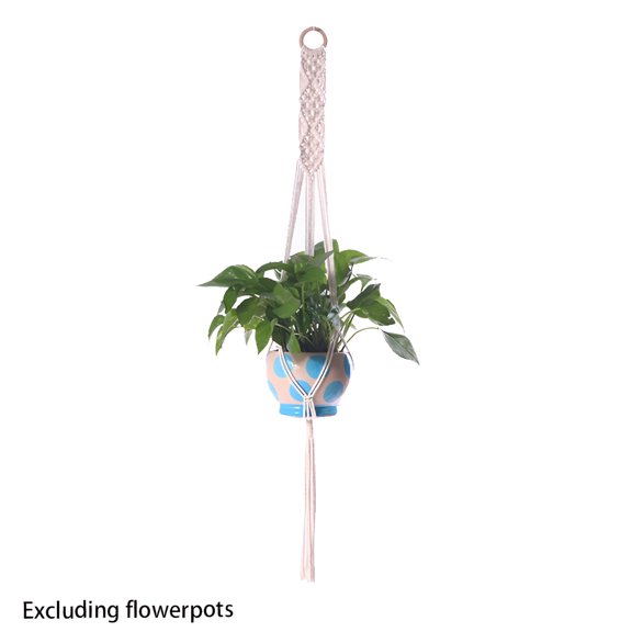 MISSMILE Plant Hanger Indoor,Dual Functionality - Decor Gardening Plant Hanger,Handcrafted Weaving Hanging Plant Holder,1