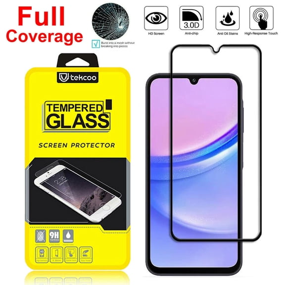 Samsung A15 5G Screen Protector, Takfox HD Clear Tempered Glass, Easy Installation, Touch Sensitive, Scratch Resistant, Bubble-Free for Galaxy A15 5G Glass Screen Protector, Clear
