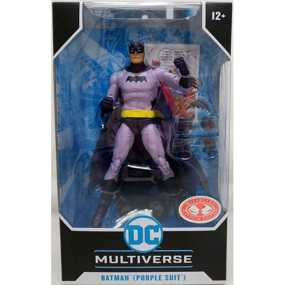 DC Multiverse Detective Comics #241 7 Inch Action Figure Exclusive - Batman (Purple Suit) Red Platinum