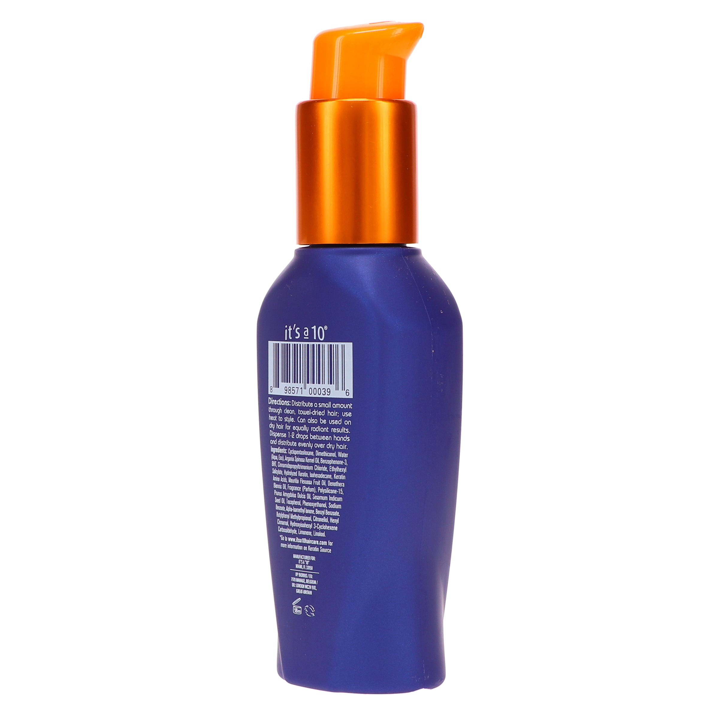 It's a 10 Miracle Oil Plus Keratin 3 oz - image 2 of 8