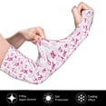 thumbnail image 3 of Sun Protection Arm Sleeves for Men Women, Breast Cancer Awareness4 Sleeves to Cover Arms with Thumb Hole Cooling Sleeve, 3 of 6