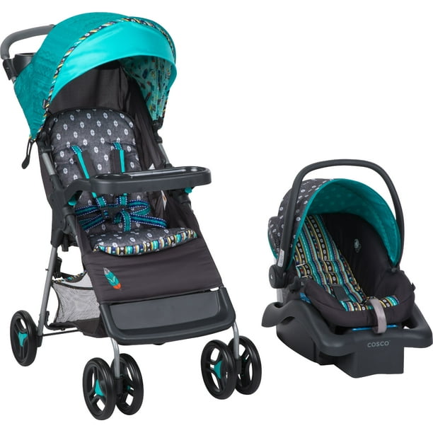 Babideal Bloom Travel Sytem Stroller and Infant Car Seat, Feather Boho