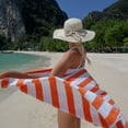 thumbnail image 5 of Arkwright Cali Cabana Beach Towels - 100% Ring Spun Cotton Pool Towel - 30 x 60 in. - (4 Pack) Orange, 5 of 7