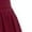 Burgundy, variant on Runhomal Teenager Kids Flower Girl Dress Sequins Halter Neck Chiffon Wedding Party Prom Ball Gowns Lavender 8