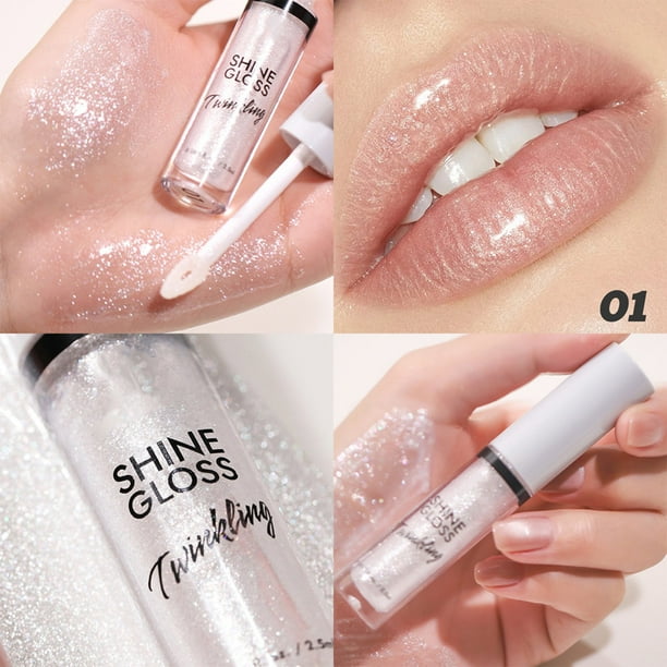 Fiudx Brillo de Labios, Labios de Lactancia, Brillo Perlado, Acabado Transparente Glossy Smile, Hidratante y Reconfortante Velvet Kiss, Diseño de Capas Personalizado, Glamour Diario para Ocasiones Es