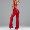 thumbnail image 6 of pstuiky Womens Jumpsuits, Solid Color Slim Short Outfits for Vacation Summer Womens Romper Red M, 6 of 9