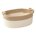 thumbnail image 3 of Cesta de Cuerda de Algodón Macarena con Asas Caqui, 3 of 8