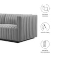 thumbnail image 3 of Loveseat Sofa, Tufted, Gray, Fabric, Living Room Lounge Cafe Lobby Hospitality Restaurant, Modern Contemporary, HB37021, 3 of 11