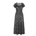 thumbnail image 3 of Kcavykas Robes pour Femmes, Cadeaux de Fête des Mères, Mode Grande Taille Robe Décontractée à Manches Courtes Imprimée Florale Col en V, 3 of 7