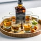 thumbnail image 4 of Vasos de vidrio para beber pequeños: 4 vasos cuadrados redondos para leche, vasos de whisky para agua, 4 of 8