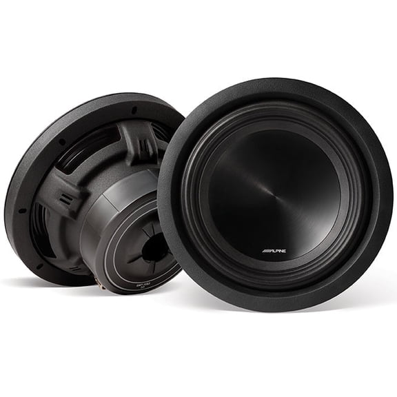 2 Alpine SWT-10S2 Car Subwoofer 1000W 10" Single 2-ohm Shallow Mount Subwoofer