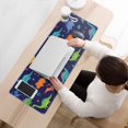 thumbnail image 3 of Long Mouse Pads for Desk,Colorful Dinosaur and Leaf Pattern Desk Mats on Top Of Desks, Desk Mouse Pad Extra Large with 3mm Non-Slip Base and Stitched Edge for Gaming,Office,Work,Home 31.5"x11.8", 3 of 6