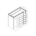 thumbnail image 5 of Litera VOX Muebles con colchón individual y estantes Contemporáneo, 5 of 5