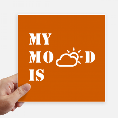 General Mood Cloud Weather Sticker Tags Wall Picture Laptop Decal Self adhesive