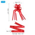 thumbnail image 2 of Unique Bargains 7' Christmas Pull Bow Baskets Present Wrapping Bows Large Flower Pull Bows Red 10 Pack, 2 of 7