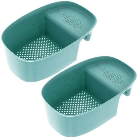 

2pcs Home Kitchen Sink Drain Holders Sink Drain Storage Baskets Drain Containers