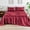 Wine Red, variant on LIFCOM Satin Sheets Set Queen Size Wine Red,4Pcs Luxury Silky Bedding Set with 15 Inches Deep Pocket for Mattress