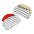 thumbnail image 2 of HomeLife Potato Chip Cutter Corrugated Sharp Blade Rustproof Food Grade Comfortable Grip Crinkle Cutter Ergonomic Handle Wavy French Fries Potato Cutter for Kitchen, 2 of 13