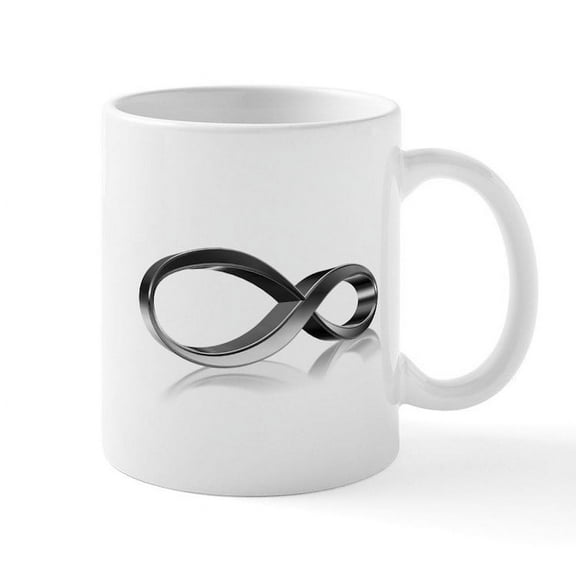 CafePress - Infinity Symbol Mugs - 11 oz Ceramic Mug - Novelty Coffee Tea Cup