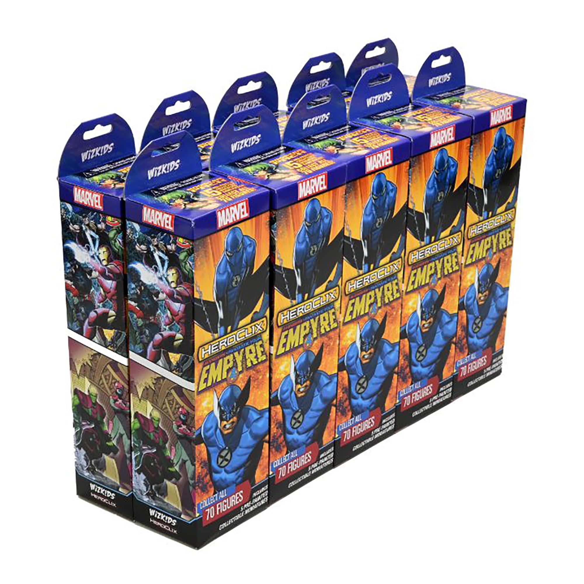 Marvel HeroClix: Avengers Fantastic Four Empyre Booster Brick - 50 Miniatures, WizKids, Randomly Assorted, Pre-painted, RPG