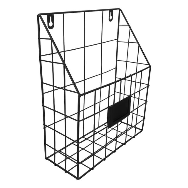 PENIKOKO Magazine Holder Rack Wall Mounted Rack Iron Hanging Storage for Home Decor 1Pack