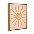 thumbnail image 3 of Stupell Industries Whimsical Sun Rays Pattern Graphic Art Metallic Gold Floating Framed Canvas Print Wall Art, Design by Nina Seven, 3 of 6