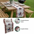 thumbnail image 5 of Independence Day Table Runner - 72 Inch Long, Kitchen Dining Table Runner Dresser Scarves, Farmhouse Texas Star Wooden Grain Farmhouse Decor for Coffee Tables Wedding Party Banquet, 5 of 8