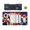 thumbnail image 3 of Power Rangers Desk Pad Mouse Pad, Large Gaming Mouse Mat with Stitched Edges, Non-Slip Rubber Base Mous Mat for Office Computer Keyboard Laptop, 3 of 7