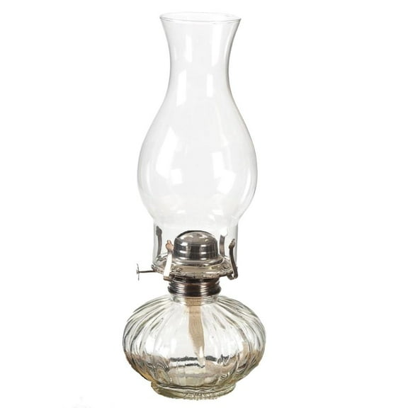 Tiki 330 Ellipse Traditional Clear Glass Oil Lamp, 19.5 oz