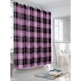 thumbnail image 3 of Shower Curtains Check Plaid Bath Curtain Buffalo Plaid Waterproof Bathroom Shower Curtain Set with Hooks Decoration 72 x 72 Inches, 3 of 7