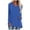 Blue women tunic, variant on Tuphregyow Stylish Women's Plus Size Solid Color V-Neck Tunic Top - Long Sleeve Casual Blouse Mint Green XXL