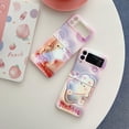 thumbnail image 1 of For Samsung Galaxy Z Flip4/3 5G Case Cover, Shockproof Luxury Blu-ray Cute 3D Rabbit Slim Hybrid Case Cover, 1 of 5