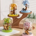 thumbnail image 5 of Valentine's Day Tree House 4 Season Tree House Bonsai Tree House Building Toy Flowers Set Ideas Building Blocks Complete with Dust Cover, DIY Flower Building Toy Sets Miniature Tree House Building, 5 of 6