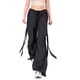 thumbnail image 1 of Gibobby pantalones negros mujer Ropa de calle de moda para mujer, pantalones de calle rectos de cintura alta de pierna ancha, monos, pantalones Cargo con bolsillos (Negro, L), 1 of 5