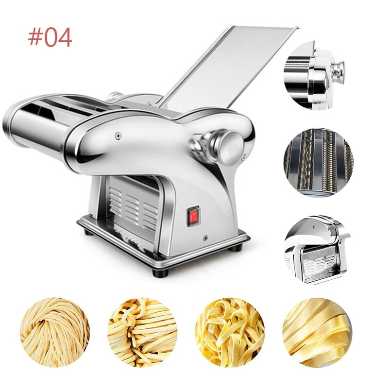 110V 135W Commercial Electric Dough Roller Sheeter Noodle Pasta Maker  Machine, for Home Family Use