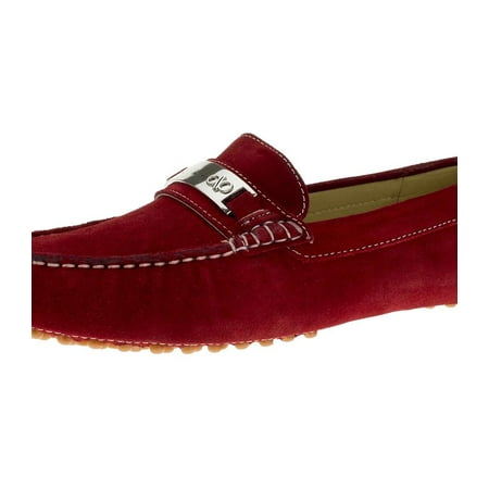 

Mens Drefinno Red Leather Comfort Driving Shoe DTI DARYA