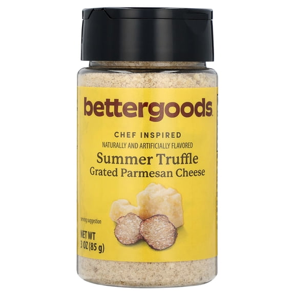 bettergoods Summer Truffle Grated Parmesan Cheese, 3 oz