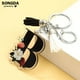 thumbnail image 2 of LLavero de acrílico del alfabeto para hombre y mujer, llaveros de borla con patrón de pétalos de arte, soporte para bolso, 26 letras iniciales, regalos Unisex, 2 of 4
