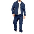 thumbnail image 2 of purcolt Men's Cargo Tracksuits Casual Hiking Jogging Sports Sweatsuit Full Zip Running Jacket and Multiple Pockets Pants,Sizes S-3XL, 2 of 6