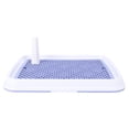 thumbnail image 2 of Dog Toilet High Fence Odor Proof Easy Clean Plastic Pee Pad Holder Pet Potty Tray for Small Dogs, 2 of 7