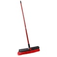 thumbnail image 3 of Libman Heavy Duty 18" Multi-Surface Push Broom Red Black  Steel Handle, 3 of 6